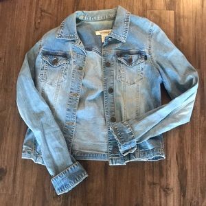 Light wash denim jacket